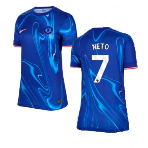 Fotbalové Dres Chelsea Pedro Neto #7 Dámské Domácí 2024-25 Krátký Rukáv